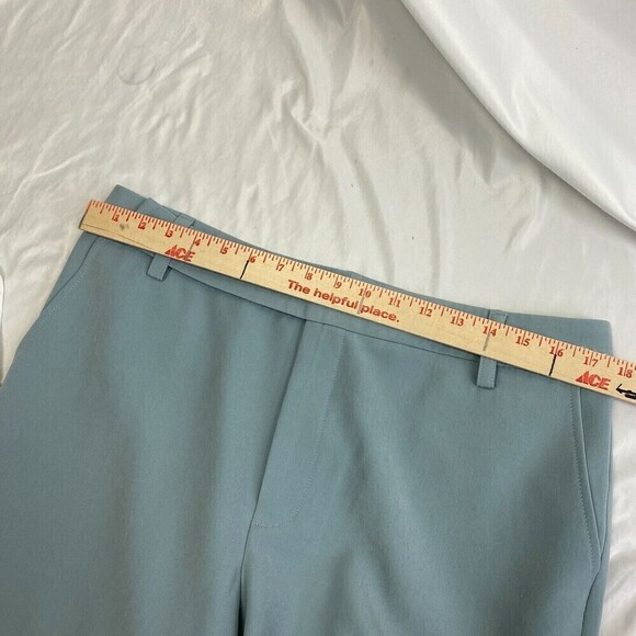AVEC LES FILLES Ankle Trouser Pants Sky Blue Anthropologie Office Wear Sz Large - Picture 12 of 13